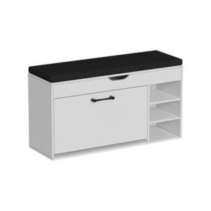 Vicco LAVIČKA NA TOPÁNKY Solino Biela/čierna 90 x 50 cm so sedadlom vyobraziť