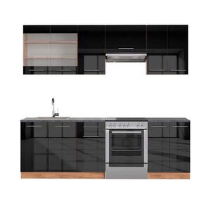 Vicco KUCHYNSKÝ KÚT Fame-Line Antracit vysoký lesk/dub Goldkraft 240 cm , AP Antracit vyobraziť