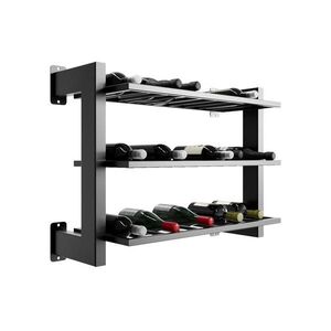 Metalo Pro KOVOVÝ STOJAN NA VÍNO Canary na 27 fliaš čierna 60/80/30 cm vyobraziť