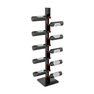 Metalo Pro KOVOVÝ STOJAN NA VÍNO Douro na 10 fliaš čierna 110/26/26 cm vyobraziť