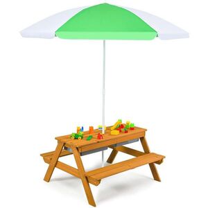 COSTWAY PIKNIKOVÝ STÔL 50 cm, biely vyobraziť