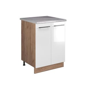 Vicco SPODNÁ SKRINKA POD DREZ Fame-Line, Biely vysoký lesk/Dub Goldkraft, 60 cm vyobraziť