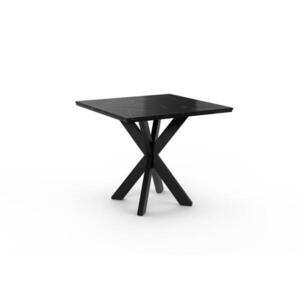 Home Collective JEDÁLENSKÝ STÔL 90 cm vo vzhľade čierneho mramoru vyobraziť