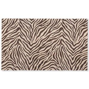 OnlyWow KOBERCE - Zebra - Pruhy - hnedá - 150x90 cm vyobraziť