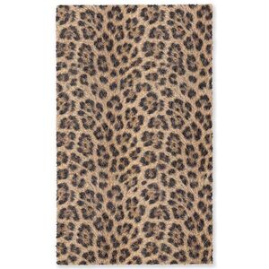 OnlyWow KOBERCE - Leopard - Kabát - Klasický - Hnedý - 90x150 cm vyobraziť