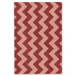 OnlyWow KOBERCE - Cikcak - Pruhy - Vzor - Červená - 150x230 cm vyobraziť