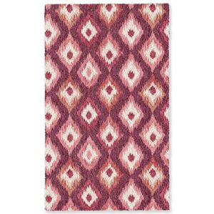 OnlyWow KOBERCE - Diamantové tvary - Ružová - Vzor - Textúra - 90x150 cm vyobraziť