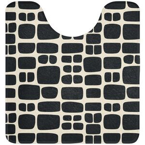 OnlyWow PREDLOŽKA PRED WC Moderné - organické - čierne 55x60 cm vyobraziť