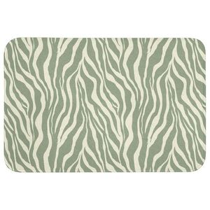 OnlyWow PREDLOŽKA PRED WC Zebra - motív - zelená 90x60 cm vyobraziť
