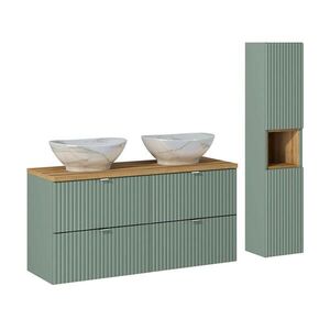 Petits-meubles KÚPEĽŇOVÝ NÁBYTOK 120.4cm Jade 2-dielna súprava Zelená a drevo vyobraziť
