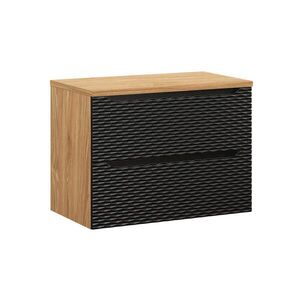 Petits-meubles SPODNÁ UMÝVADLOVÁ SKRINKA 80cm Elora Čierna a drevo vyobraziť