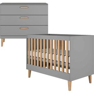 Petits-meubles IZBA PRE BÁBÄTKO 2-dielny Kubi Sivá vyobraziť