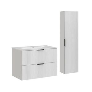 Petits-meubles KÚPEĽŇOVÝ NÁBYTOK 80.2cm Adriel 2-dielna súprava Biela vyobraziť
