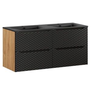 Petits-meubles DVOJITÉ UMÝVADLO 120cm Elora Čierna a drevo vyobraziť