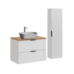 Petits-meubles KÚPEĽŇOVÝ NÁBYTOK 80.6cm Adriel 2-dielna súprava Biela vyobraziť