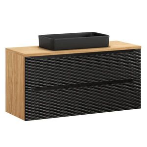 Petits-meubles UMÝVADLO 120cm Elora Čierna a drevo vyobraziť