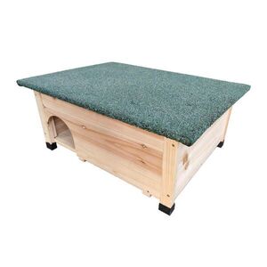 Relaxdays DOMČEK prírodná pre ježkov jedľové drevo bitúmenová strecha 25/57/44 cm vyobraziť