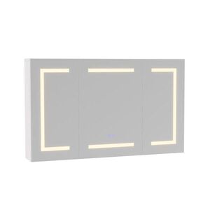 SHOPENTRA ZRKADLOVÁ SKRINKA | Objímka, otvor na papier, 3 LED diódy, proti zahmlievaniu, nastaviteľná vyobraziť