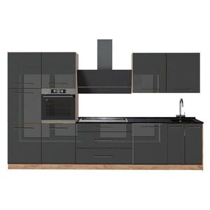 Vicco KUCHYNKA Fame-Line, Antracit vysoký lesk/Dub Goldkraft, 340 cm, AP Antracit vyobraziť