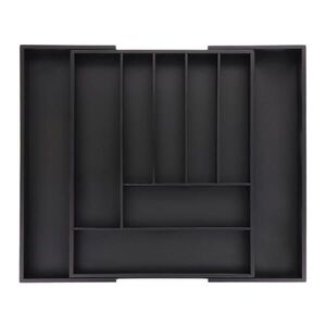 Relaxdays PRÍBORNÍK Čierny bambus MDF rozťahovací 33, 5 cm vyobraziť