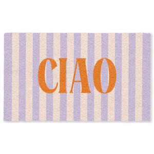 MuchoWow ROHOŽKA Ciao - Citát - Pastel - Pruhy 150x90 cm vyobraziť