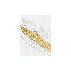 KUNSTLOFT RUČNE MAĽOVANÝ AKRYLOVÝ OBRAZ 60/90 cm, biely, abstraktný geometrický motív vyobraziť