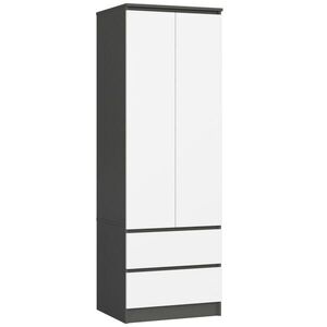RAUMHIRSCH FURNITURE SKRÍŇ grafitovo šedá, biela 180/60/51 vyobraziť