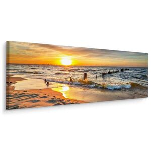 Muralo PANORAMATICKÝ OBRAZ New York Při Noci Architektura 3D 145 x 45 cm vyobraziť