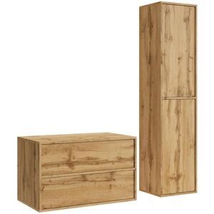 Badplaats KÚPEĽŇOVÁ ZOSTAVA Mali 2 diely dub - 80 x 46 x 54 cm vyobraziť