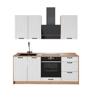 Vicco SAMOSTATNÁ KUCHYŇA Fame-Line, Biely vidiecky dom/Dub Goldkraft, 190 cm, AP Oak vyobraziť