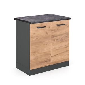 Vicco SPODNÁ SKRINKA POD DREZ R-Line Dub Goldkraft 80 cm , AP Antracit vyobraziť
