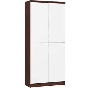 RAUMHIRSCH FURNITURE STOJACIA POLICA Tmavohnedá, Biela 180/80/35 vyobraziť