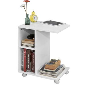 SoBuy TAVOLINO DA DIVANO s jednou poličkou Biela 45x35x58cm Moderný vyobraziť
