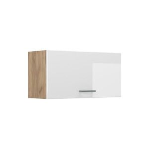 Vicco NÁSTENNÁ SKRINKA R-Line, Biely vysoký lesk/Dub Goldkraft, 80 cm Plochý vyobraziť