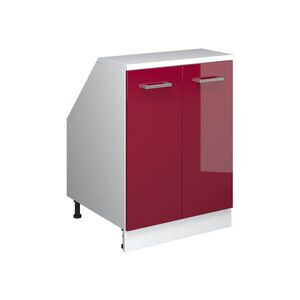 Vicco ŠIKMÁ SKRIŇA Rion Červený vysoký lesk 60 x 81.6 cm s 2 dverami, korpus skrine hĺbka 60 cm vyobraziť