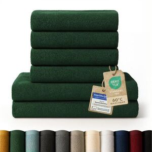 Blumtal OSUŠKA 6dílná sada, 2x osuška 70/140 + 4x ručník 50/100 cm, tmavozelená vyobraziť