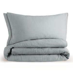 Blumtal POVLEČENÍ mušelín, 100% bavlna, 2x 135/200 cm & 2x 40/80 cm, modrá vyobraziť