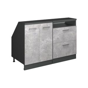Vicco KUCHYNSKÁ SKRIŇA PRE ŠIKMÉ STRECHY R-Line betón 120 cm Súprava 2 korpusov skrine hĺbka 60 cm vyobraziť