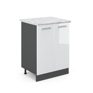 Vicco KUCHYNSKÁ SPODNÁ SKRINKA R-Line Biely vysoký lesk 60 cm AP mramor vyobraziť