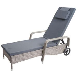 MCW POLY-RATTAN LEHÁTKO Šedá, Šedá vyobraziť