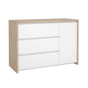 Boxxx KOMODA, biela, farba duba, 119/84/48 cm vyobraziť