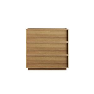 Modfu KOMODA z MDF a drevotriesky 80x48x78 cm dub s 3 zásuvkami, tichým výsuvom a ochranou proti prevráteniu vyobraziť