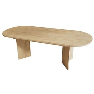 Modfu ROZŤAHOVACÍ jedálenský stôl z MDF 200x90x75 cm dub s hrubou doskou a zaoblenými rohmi vyobraziť
