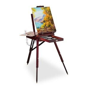 Relaxdays STOJAN Hnedý v kufri 35-dielny-set drevo vyobraziť