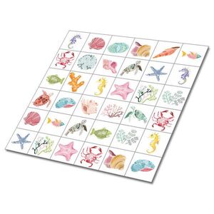 TULUP SAMOLEPIACE OBKLADY NA STENU 9 ks 30x30 cm Morské živočíchy vyobraziť
