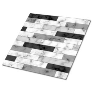 TULUP SAMOLEPIACE OBKLADY NA STENU 9 ks 30x30 cm Mramorové dlaždice vyobraziť