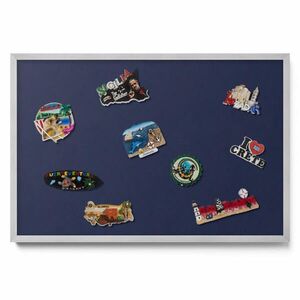 TULUP MAGNETICKÁ TABUĽA 60x40 cm strieborný rám – Pastelová ružová farba vyobraziť