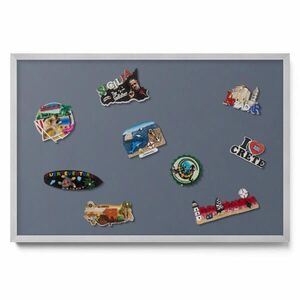 TULUP MAGNETICKÁ TABUĽA 60x40 cm strieborný rám – Pastelová fialová vyobraziť