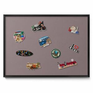 TULUP MAGNETICKÁ TABUĽA 70x50 cm čierny rám – Svetlohnedá farba vyobraziť
