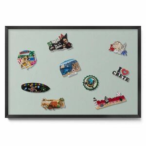 TULUP MAGNETICKÁ TABUĽA 60x40 cm čierny rám – Pastelová fialová vyobraziť